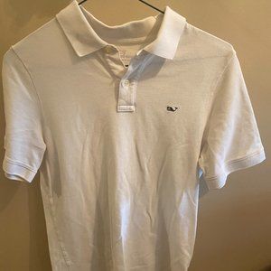 Vineyard Vines Boys White Polo Short